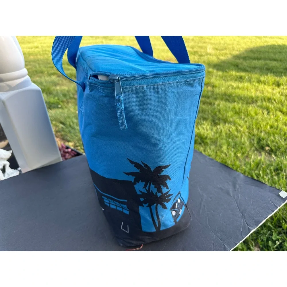1stTrader Joes Insulated Grocery Bag Blue Pasadena 1967 Storefront Reusable Tote